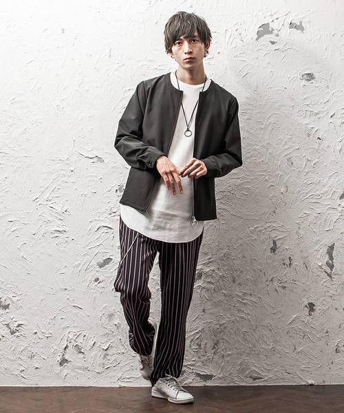 MinoriTY（マイノリティ）の「ワイドテーパードパンツ/ストライプ（スラックス・メンズ・ネイビー/ブラウン/ブラック系その他/グレー系その他/ブルー系その他・M/L/XL）」の20枚目の写真