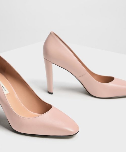 CHARLES & KEITH（チャールズ & キース）の「ミニスクエアトゥ パンプス / Mini Square Toe Pumps（パンプス・レディース・ブラック/ベビーピンク・22.5cm/23cm/23.5cm/24.5cm/25cm/25.5cm）」の9枚目の写真