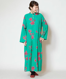 チャイハネ | 【チャイハネ】オリエンタルフラワーロングワンピース(ワンピース)