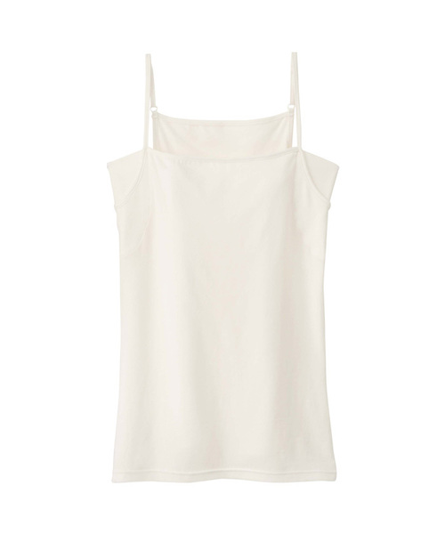 YU'NOW（ユナウ）の「綿混汗取りインナーキャミソール【抗菌防臭】【吸水速乾】（インナーウェア/肌着・レディース・ブラック/オフホワイト/モカ/グレイッシュブルー/ブラウン/グレー・SMALL/MEDIUM/LARGE/X-LARGE/XXX-LARGE/XXXX-LARGE/XX-LARGE）」の7枚目の写真