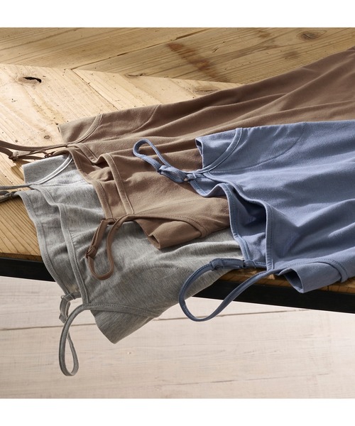 YU'NOW（ユナウ）の「綿混汗取りインナーキャミソール【抗菌防臭】【吸水速乾】（インナーウェア/肌着・レディース・ブラック/オフホワイト/モカ/グレイッシュブルー/ブラウン/グレー・SMALL/MEDIUM/LARGE/X-LARGE/XXX-LARGE/XXXX-LARGE/XX-LARGE）」の16枚目の写真