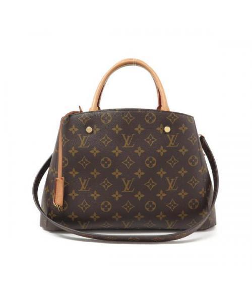 未使用 Louis Vuitton モンテーニュMM モノグラム トートバッグ LOUIS VUITTON 【極美品】ルイヴィトン モノグラム アンプラント
