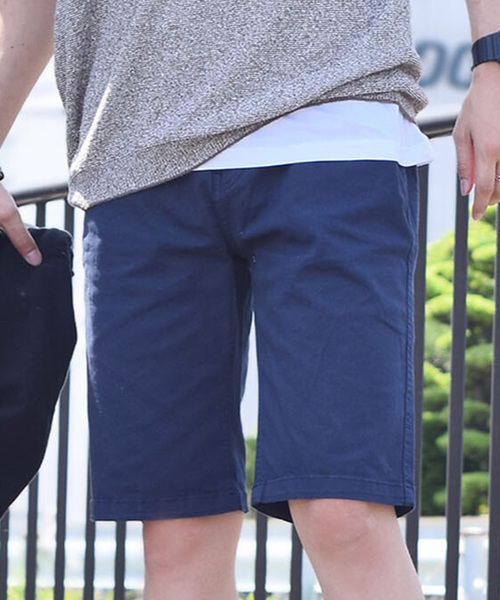 STYLEBLOCK（スタイルブロック）の「製品染めストレッチツイルショーツショートパンツハーフパンツ（その他パンツ・メンズ・ホワイト/グレー/ベージュ/ネイビー/ピンク・M/XL/L）」の4枚目の写真