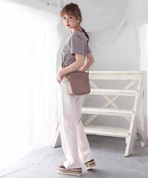 one after another NICE CLAUP（ワンアフターアナザーナイスクラップ）の「シンプルボーダーTシャツ（Tシャツ/カットソー・レディース・ホワイト系その他/ブラック系その他/ブラウン系その他/ブルー系その他・FREE）」の13枚目の写真