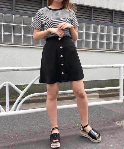 one after another NICE CLAUP（ワンアフターアナザーナイスクラップ）の「シンプルボーダーTシャツ（Tシャツ/カットソー・レディース・ホワイト系その他/ブラック系その他/ブラウン系その他/ブルー系その他・FREE）」の18枚目の写真