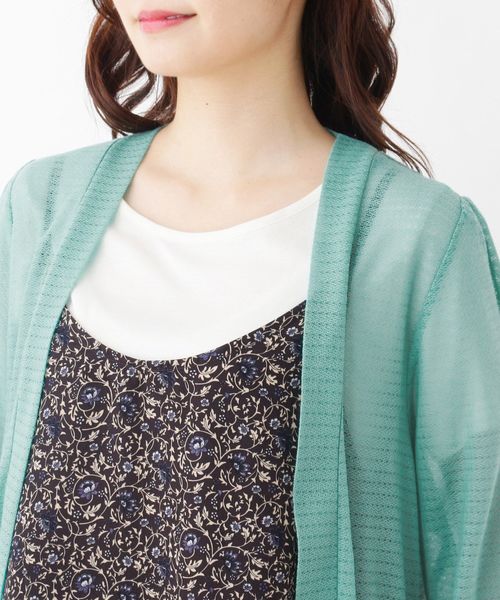 grove（グローブ）の「ラメボレロカーディガン（カーディガン/ボレロ・レディース・ネイビー/ライトグリーン/アイボリー/ナチュラル・02/03）」の8枚目の写真