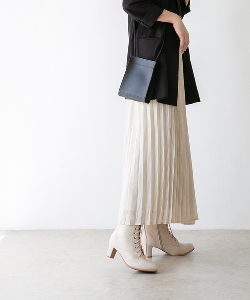 welleg（ウェレッグ）の「レースアップブーツ（ブーツ・レディース・ブラウン系その他/ブラック系その他/ダークブラウン/ブラウン/キャメル/ブラック/アイボリー/アッシュグレー・3L/XS/S/M/L/LL）」の15枚目の写真