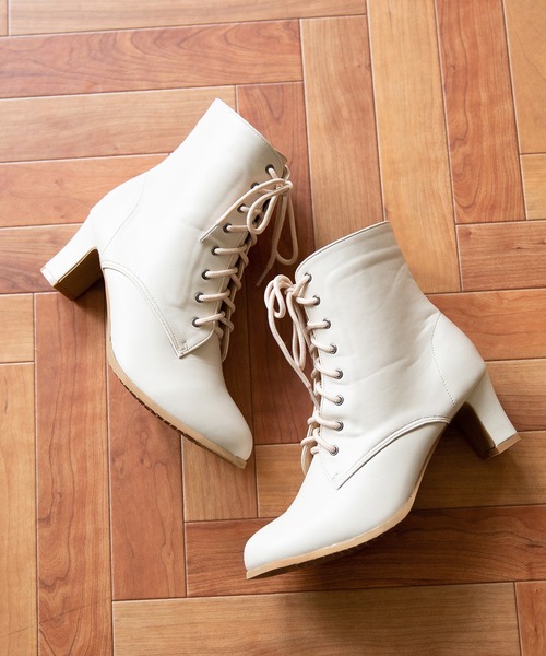 welleg（ウェレッグ）の「レースアップブーツ（ブーツ・レディース・ブラウン系その他/ブラック系その他/ダークブラウン/ブラウン/キャメル/ブラック/アイボリー/アッシュグレー・3L/XS/S/M/L/LL）」の17枚目の写真
