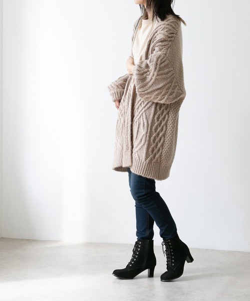 welleg（ウェレッグ）の「レースアップブーツ（ブーツ・レディース・ブラウン系その他/ブラック系その他/ダークブラウン/ブラウン/キャメル/ブラック/アイボリー/アッシュグレー・3L/XS/S/M/L/LL）」の21枚目の写真