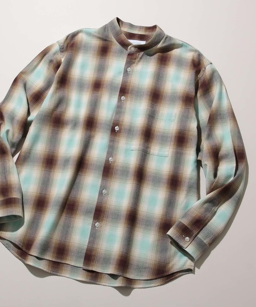 ADAM ET ROPE'（アダムエロペ）の「柄アソート　バンドカラーシャツ（シャツ/ブラウス・メンズ・ネイビー/ブラウン/ベージュ系その他・M/L）」の18枚目の写真