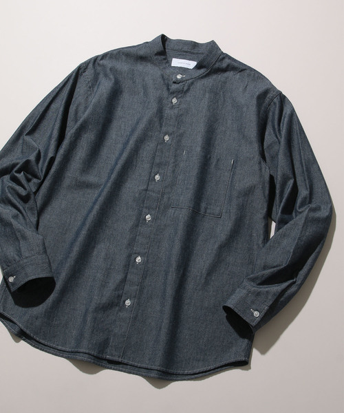 ADAM ET ROPE'（アダムエロペ）の「柄アソート　バンドカラーシャツ（シャツ/ブラウス・メンズ・ネイビー/ブラウン/ベージュ系その他・M/L）」の19枚目の写真