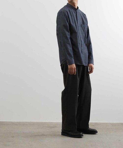 ADAM ET ROPE'（アダムエロペ）の「柄アソート　バンドカラーシャツ（シャツ/ブラウス・メンズ・ネイビー/ブラウン/ベージュ系その他・M/L）」の16枚目の写真