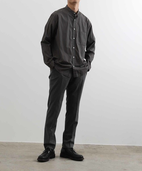 ADAM ET ROPE'（アダムエロペ）の「柄アソート　バンドカラーシャツ（シャツ/ブラウス・メンズ・ネイビー/ブラウン/ベージュ系その他・M/L）」の17枚目の写真