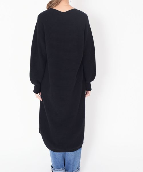 SHIPS - SHIPS WOMEN ホールガーメントVネックワンピース SHIPS（シップス）の「ホールガーメントVネックワンピース