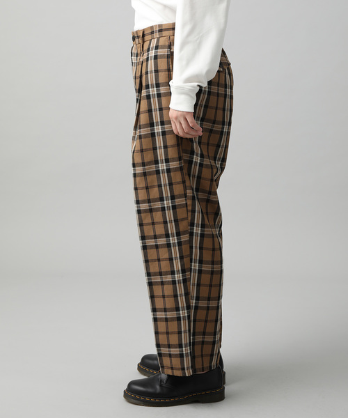 JUNRED（ジュンレッド）の「ブリティッシュタータンチェックワイドパンツ（その他パンツ・メンズ・チャコールグレー/ベージュ・S/M/L）」の12枚目の写真