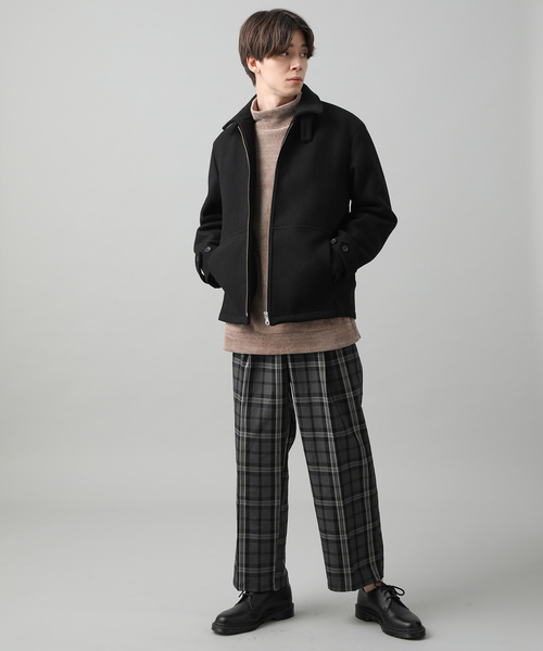 JUNRED（ジュンレッド）の「ブリティッシュタータンチェックワイドパンツ（その他パンツ・メンズ・チャコールグレー/ベージュ・S/M/L）」の11枚目の写真