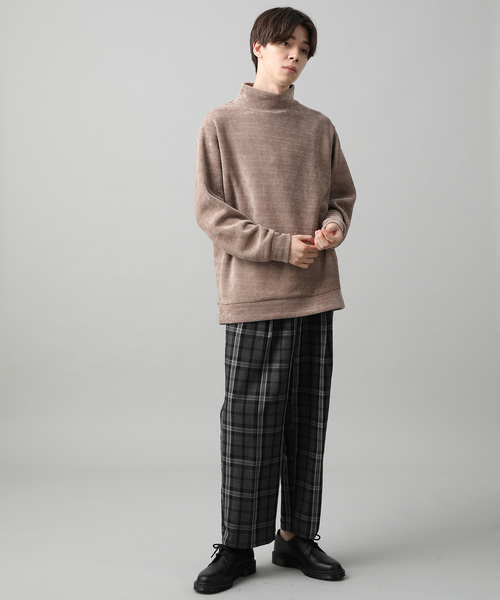 JUNRED（ジュンレッド）の「ブリティッシュタータンチェックワイドパンツ（その他パンツ・メンズ・チャコールグレー/ベージュ・S/M/L）」の13枚目の写真