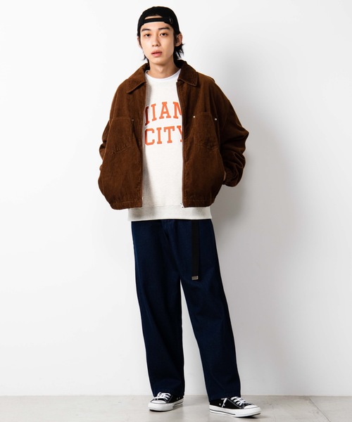 WEGO（ウィゴー）の「WEGO/デニムワイドパンツ（デニムパンツ・メンズ・インディゴブルー/ライトインディゴブルー/ブラック・MEDIUM/LARGE/SMALL）」の8枚目の写真