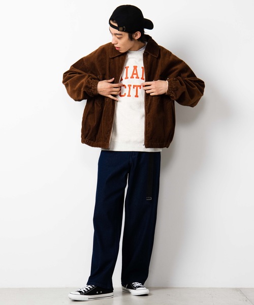 WEGO（ウィゴー）の「WEGO/デニムワイドパンツ（デニムパンツ・メンズ・インディゴブルー/ライトインディゴブルー/ブラック・MEDIUM/LARGE/SMALL）」の9枚目の写真