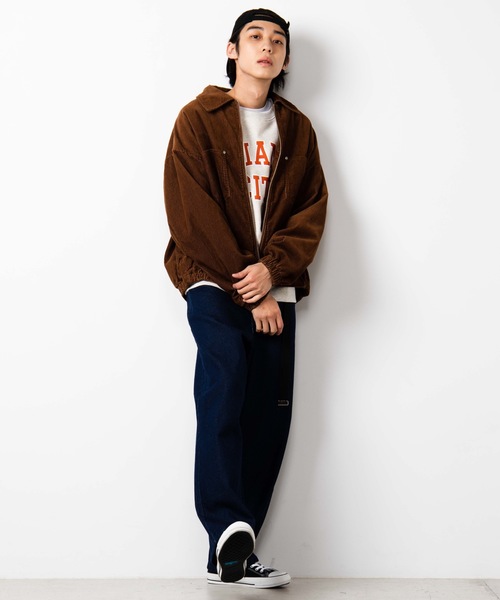 WEGO（ウィゴー）の「WEGO/デニムワイドパンツ（デニムパンツ・メンズ・インディゴブルー/ライトインディゴブルー/ブラック・MEDIUM/LARGE/SMALL）」の10枚目の写真