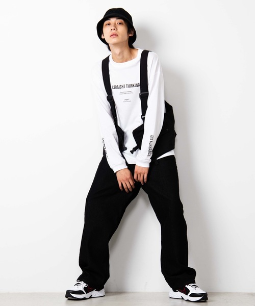 WEGO（ウィゴー）の「WEGO/デニムワイドパンツ（デニムパンツ・メンズ・インディゴブルー/ライトインディゴブルー/ブラック・MEDIUM/LARGE/SMALL）」の15枚目の写真