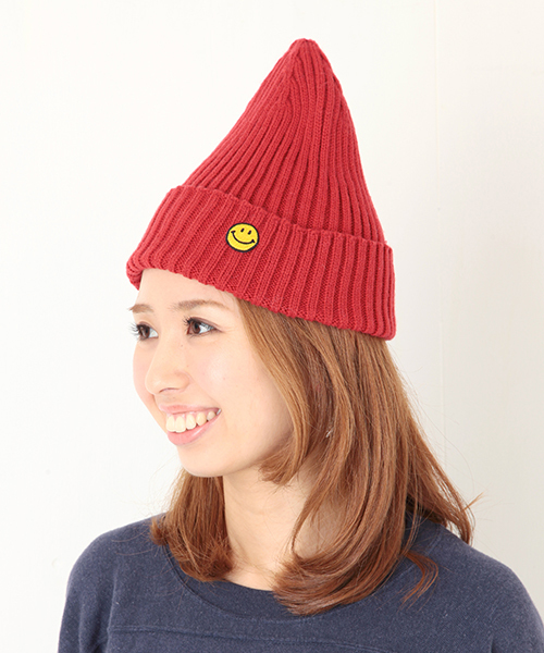 Ray BEAMS（レイビームス）の「JACKSON MATISSE×Ray BEAMS / 別注 Smileビーニー（ニットキャップ/ビーニー・レディース・グレー/レッド/イエロー/ネイビー・ONE SIZE）」の13枚目の写真