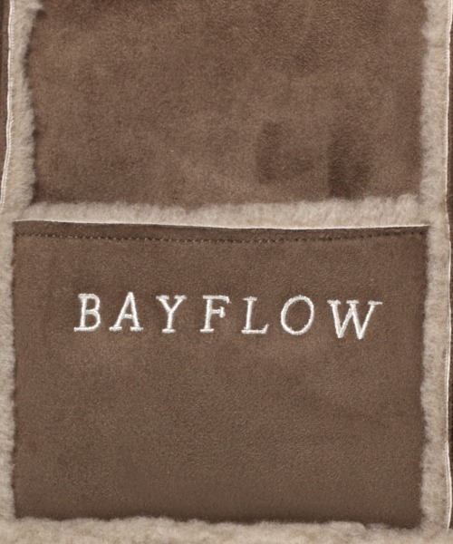 BAYFLOW(ベイフロー)の「フェイクムートンロゴトートM 19AW(トートバッグ・レディース・グレー/ブラウン・FREE)」の4枚目の写真