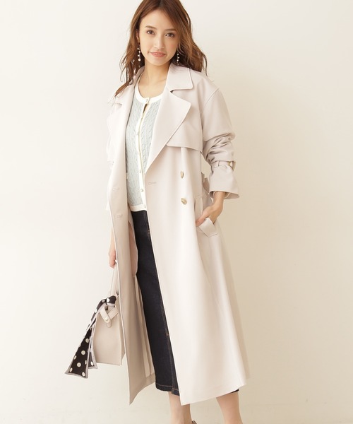 最安値挑戦 Body Proportion Body 田中みな実さん着用 エアリートレンチコート トレンチコート Proportion トレンチコート Dressing プロポーションボディドレッシング のファッション