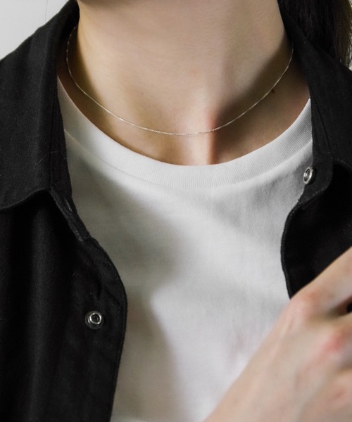 Newport（ニューポート）の「Silver Necklace 40cm（ネックレス・レディース・A/B/C/D/E・40）」の2枚目の写真