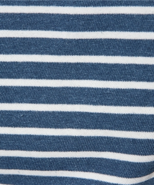 CIAOPANIC（チャオパニック）の「【Ciaopanic】 インディゴ天竺9分袖バスクシャツ（Tシャツ/カットソー・メンズ・ネイビー/ブルー・MEDIUM/LARGE）」の8枚目の写真