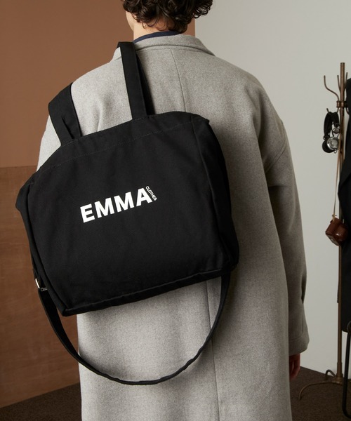 EMMA CLOTHES ロゴ キャンバス生地2WAYトートバッグ