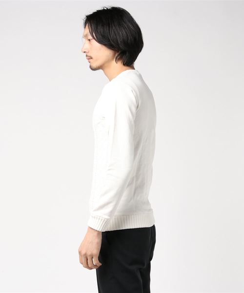 VIBGYOR(ヴィブジョー)の「VIBGYOR SELECT/ ニットカット Vネックトップス(RM)(Tシャツ/カットソー・メンズ・その他・MEDIUM)」の2枚目の写真