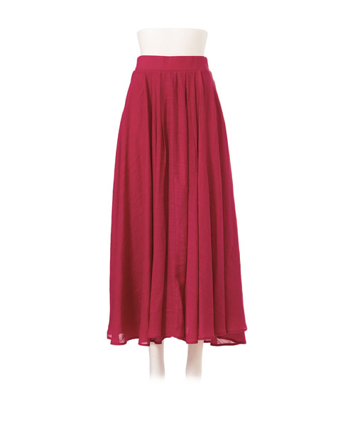 Newlyme（ニューリーミー）の「フレアマキシスカート（スカート・レディース・チェリーレッド/ライトグリーン/ブルー/ピンク/ブラック・MEDIUM/LARGE）」の21枚目の写真