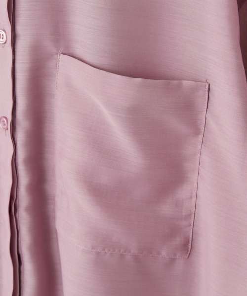 cepo(セポ)の「バンドカラー シアーオーバーシャツ(シャツ/ブラウス・レディース・ミント/ブラック/ベージュ/パープル・M)」の6枚目の写真