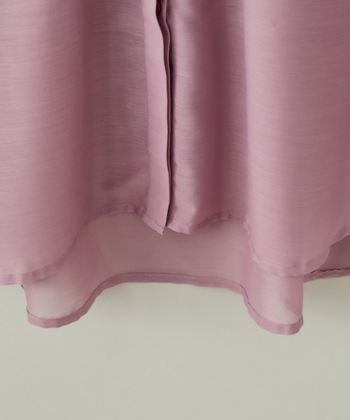 cepo(セポ)の「バンドカラー シアーオーバーシャツ(シャツ/ブラウス・レディース・ミント/ブラック/ベージュ/パープル・M)」の10枚目の写真