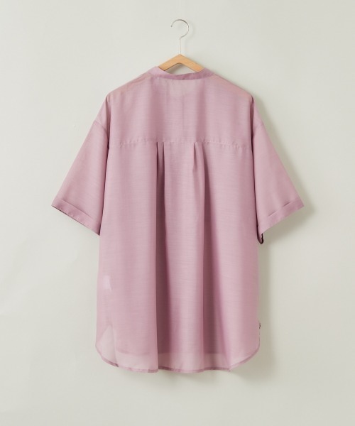 cepo(セポ)の「バンドカラー シアーオーバーシャツ(シャツ/ブラウス・レディース・ミント/ブラック/ベージュ/パープル・M)」の12枚目の写真