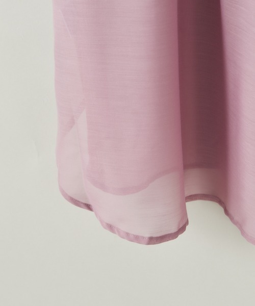 cepo(セポ)の「バンドカラー シアーオーバーシャツ(シャツ/ブラウス・レディース・ミント/ブラック/ベージュ/パープル・M)」の15枚目の写真