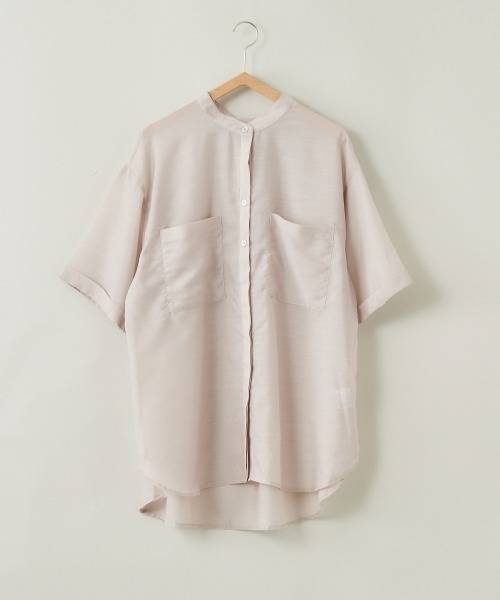 cepo(セポ)の「バンドカラー シアーオーバーシャツ(シャツ/ブラウス・レディース・ミント/ブラック/ベージュ/パープル・M)」の22枚目の写真