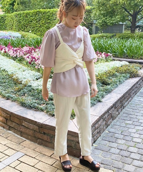 apres jour（アプレジュール）の「ねじりビスチェ×ブラウスセット【ZOZOTOWN限定アイテム】（シャツ/ブラウス・レディース・ブラック/アイボリー/ミント/モカ・フリー）」の9枚目の写真