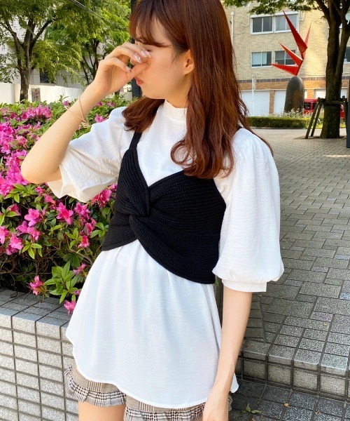 apres jour（アプレジュール）の「ねじりビスチェ×ブラウスセット【ZOZOTOWN限定アイテム】（シャツ/ブラウス・レディース・ブラック/アイボリー/ミント/モカ・フリー）」の10枚目の写真