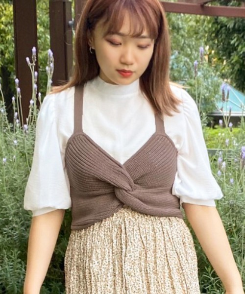 apres jour（アプレジュール）の「ねじりビスチェ×ブラウスセット【ZOZOTOWN限定アイテム】（シャツ/ブラウス・レディース・ブラック/アイボリー/ミント/モカ・フリー）」の15枚目の写真