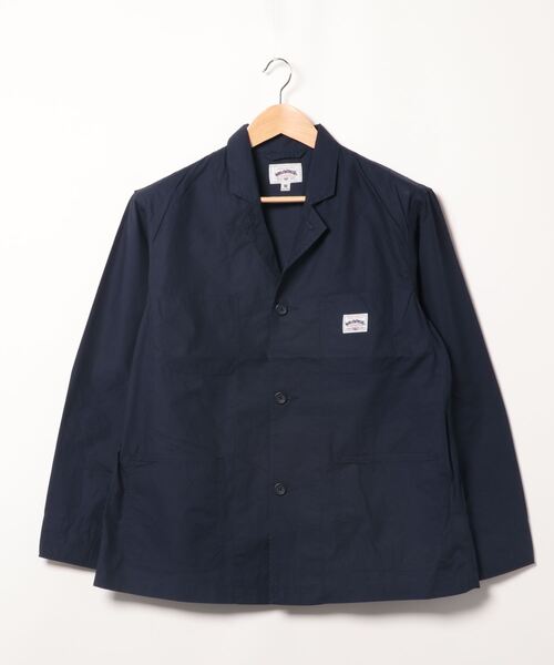 Right-on（ライトオン）の「【WORLDWORKERS】タイプライターテーラード（テーラードジャケット・メンズ・ライトブラウン/ネイビー・M/L）」の2枚目の写真