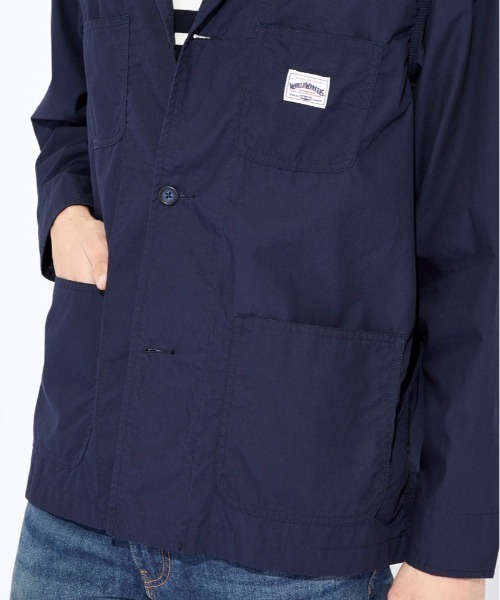 Right-on（ライトオン）の「【WORLDWORKERS】タイプライターテーラード（テーラードジャケット・メンズ・ライトブラウン/ネイビー・M/L）」の5枚目の写真