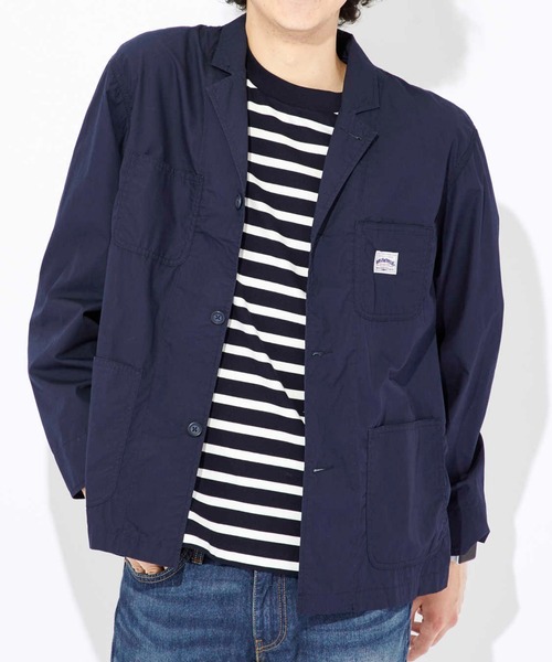 Right-on（ライトオン）の「【WORLDWORKERS】タイプライターテーラード（テーラードジャケット・メンズ・ライトブラウン/ネイビー・M/L）」の3枚目の写真