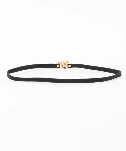Dorry Doll（ドリードール）の「マグネットバックルゴムベルト（ベルト・レディース・ブラック/ベージュ/ネイビー・FREE）」の4枚目の写真
