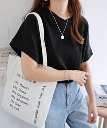 andme（アンドミー）の「コットンワッフル半袖背中タックドルマンTシャツ（Tシャツ/カットソー）」