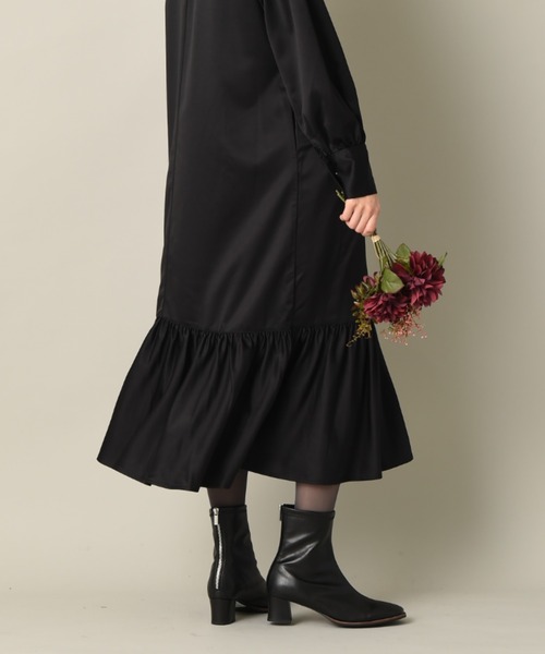 INTERPLANET（インタープラネット）の「スクエアトゥストレッチブーツ（ブーツ・レディース・ブラック/ブラウン・25.0cm/24.0cm）」の5枚目の写真