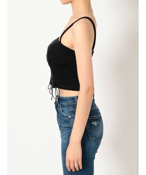 GYDA(ジェイダ)の「Wレースアップ2WAYビスチェ(キャミソール・レディース・ブラック/マスタード/カーキ/オフホワイト・FREE)」の19枚目の写真