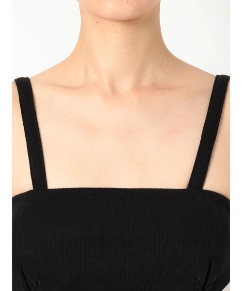 GYDA(ジェイダ)の「Wレースアップ2WAYビスチェ(キャミソール・レディース・ブラック/マスタード/カーキ/オフホワイト・FREE)」の21枚目の写真