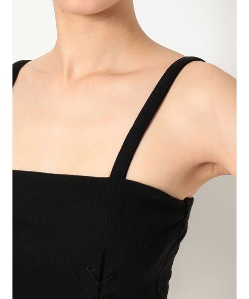 GYDA(ジェイダ)の「Wレースアップ2WAYビスチェ(キャミソール・レディース・ブラック/マスタード/カーキ/オフホワイト・FREE)」の22枚目の写真